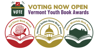 logos for each youth book award voting now open